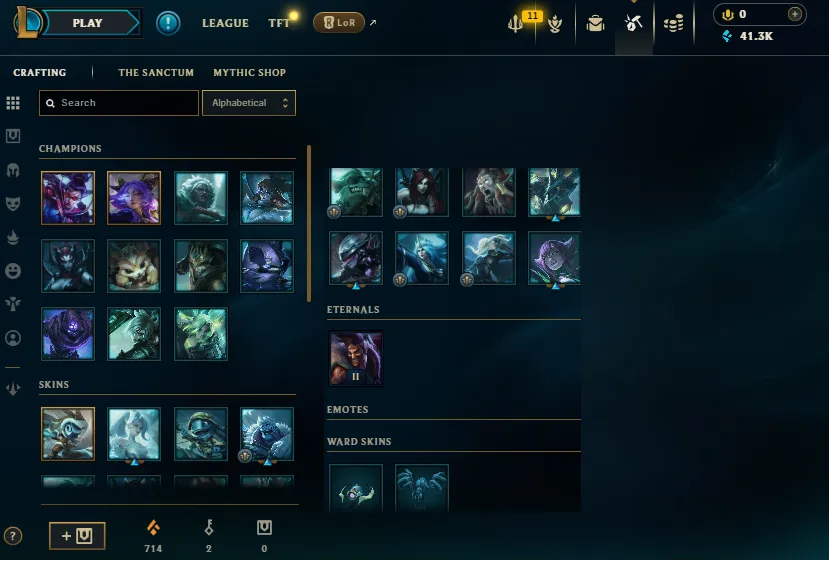 D1 MMR🔥Diamond 4 31LP (7W/6) Handleveled🚀+30/-10LP Gains💎41K BE 9Skins 18Chromas⭐Name Changeable🏆Master Rewards✔️Recovery Info Included✅Lifetime Ownershi