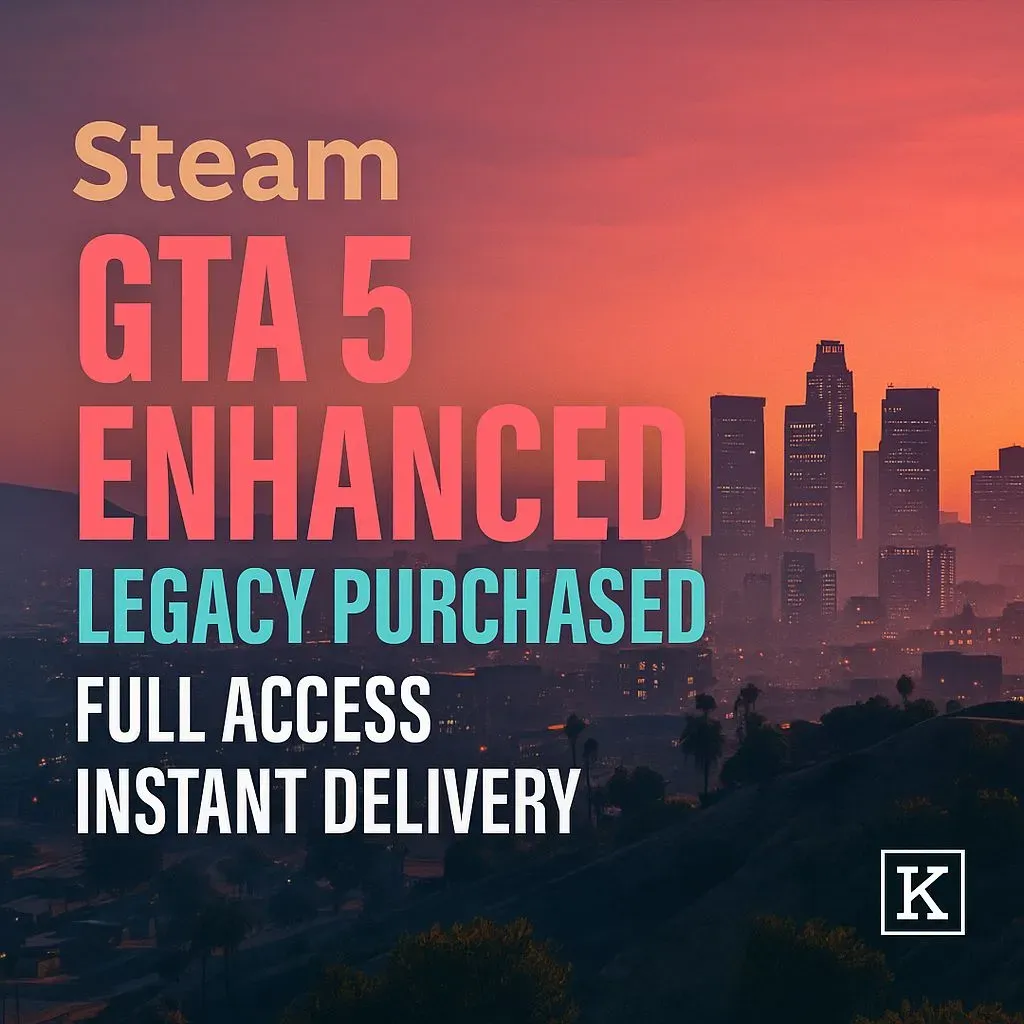 🪩 GTA V Enhanced + Legacy on Steam ✅ Dual Version Ownership 🕹️ 0 Hours Logged 🔐 Customizable Account 🎯 Instant Access #H9X4P