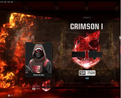 BO6 ⚡️ CRIMSON 1 Rank Multiplayer ⚡️7500+ SR ⚡️ 1 month Game Pas XBOX