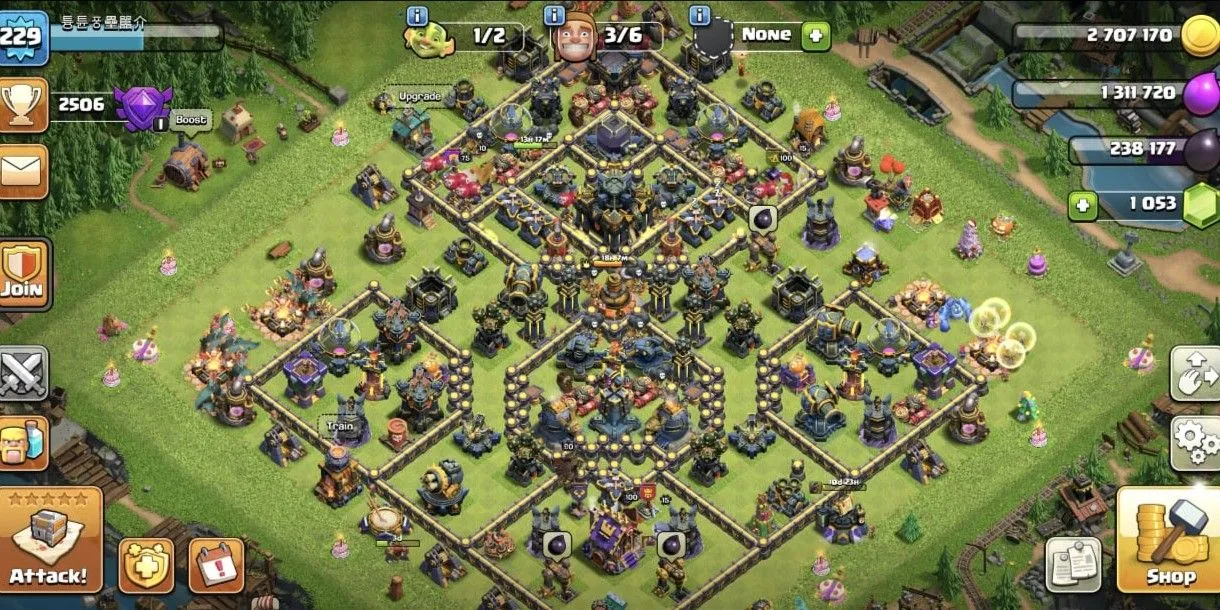 COC545 TH17 ALLMAXED HEROES 100 100 80 50 STRONG TROOPS SPELLS PETS EQUIPMENT 2506 TROPHIES (G)