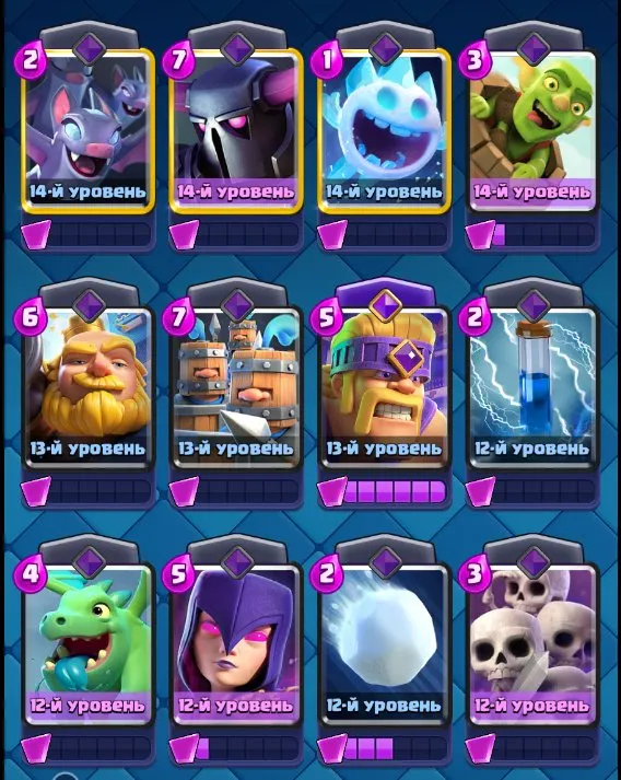 CR703 Level 55 arena 24 9685 trophies king 15 8 cards 15 level 20 cards 14 level 63 emotes 11 evolutions full