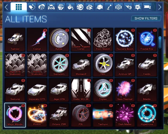 STOCK914 //Fennec Account with Aronnax GP Breakout Type-S Sky Blue Octane ZSR Proteus Road Hog and 30+ Cars 30+ Boost(K)