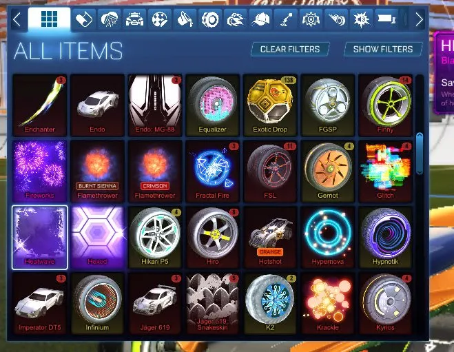 RL762 //Dominus, Endo, Scarab, Full Painted Octane Collection, 130 Exotic Chests, Rare Bodies & Wheels, Heatwave, Hexed, (K)