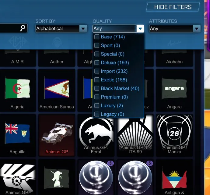 STOCK688 // Fennec, 80+ Painted Cars, 40 Black Markets, Titanium White & Crimson Presets (K)