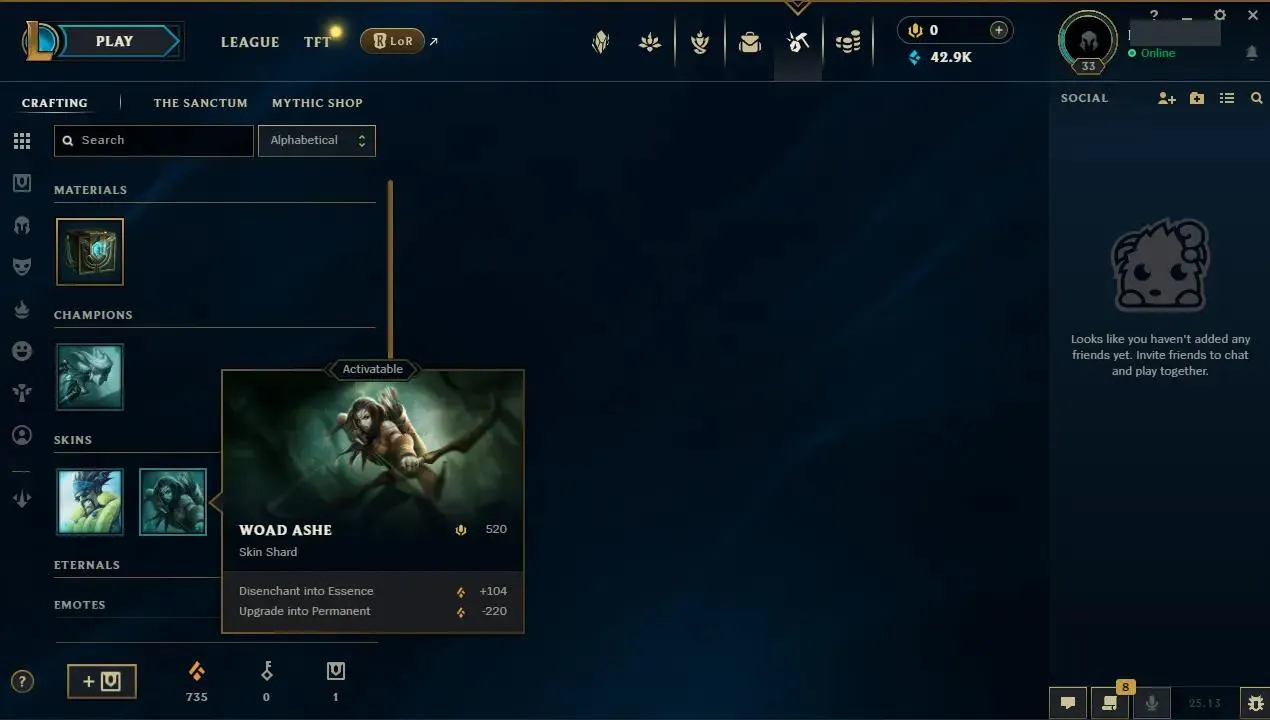 ✨ EUW ⭐ Handlevel  ✨ WR:78% ⸱ Max LP Gains ⸱ Pool Party Draven ⚡ Gold IV (59 LP) ♾️ Lifetime Ownership 📧 Full Email Access 👑 High Quality Riot Account