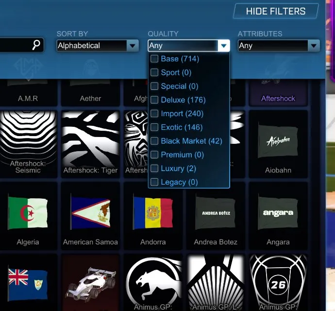 STOCK680 //Fennec, 77 Cars, 35+ Black Markets, Painted Venom Set, Many Import and Exotic Items (K)