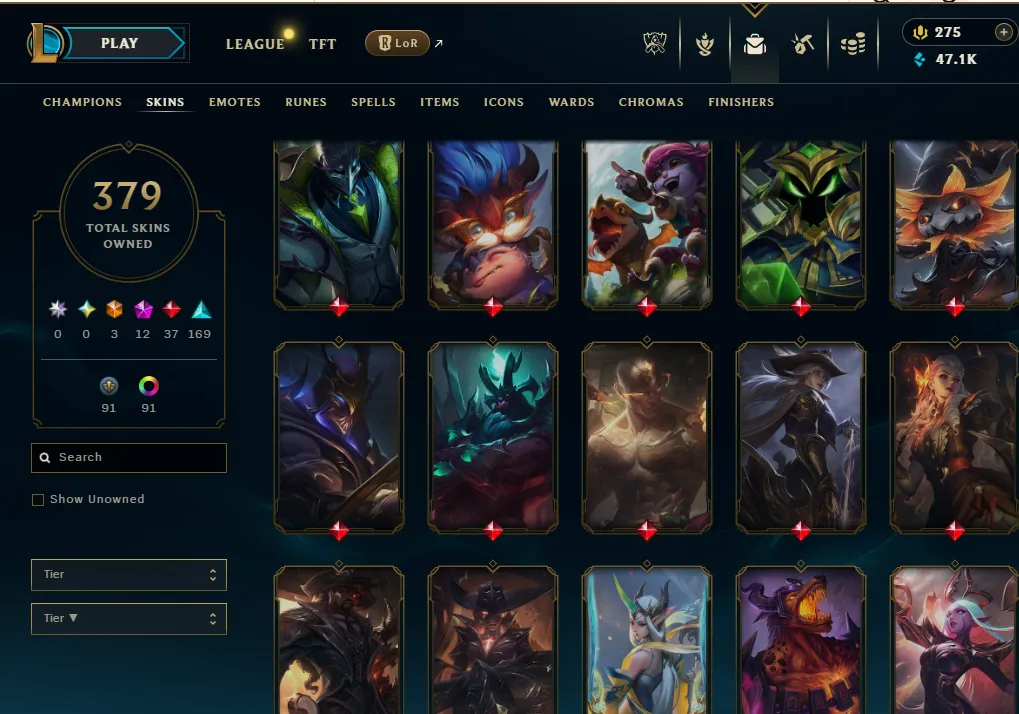 👑(EUW) PLATINUM I (80% WR, SUPER HIGH ELO) 🚀379 SKIN