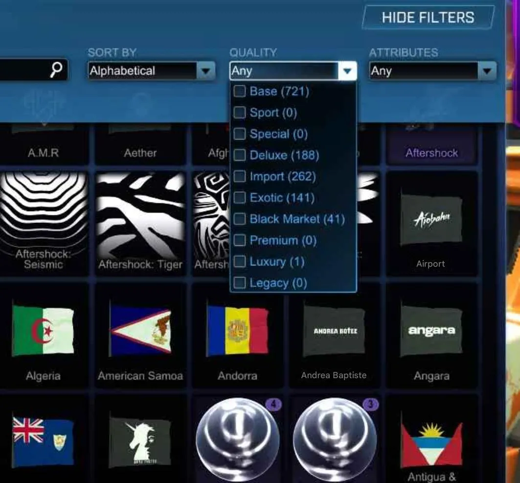 STOCK802 //Purple BM Decals, Fennec, Painted Octanes, 35+ Black Markets (K)