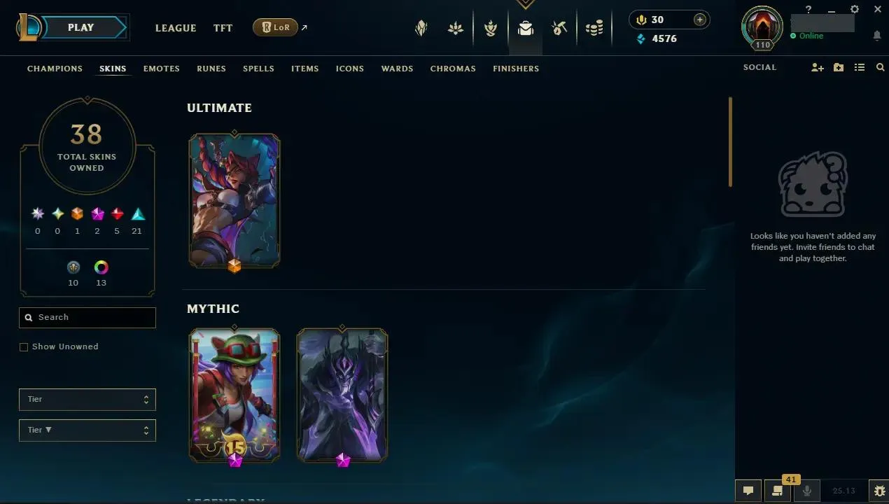 ✨ EUW ⭐ Handlevel ⚡ Emerald IV (96 LP) ♟️ Champs: 82  🎨 Skins: 38 ⭐ LV: 110 💰 BE: 4576 ♾️ Lifetime Ownership 📧 Full Email Access 👑 High Quality Riot Account #KTO