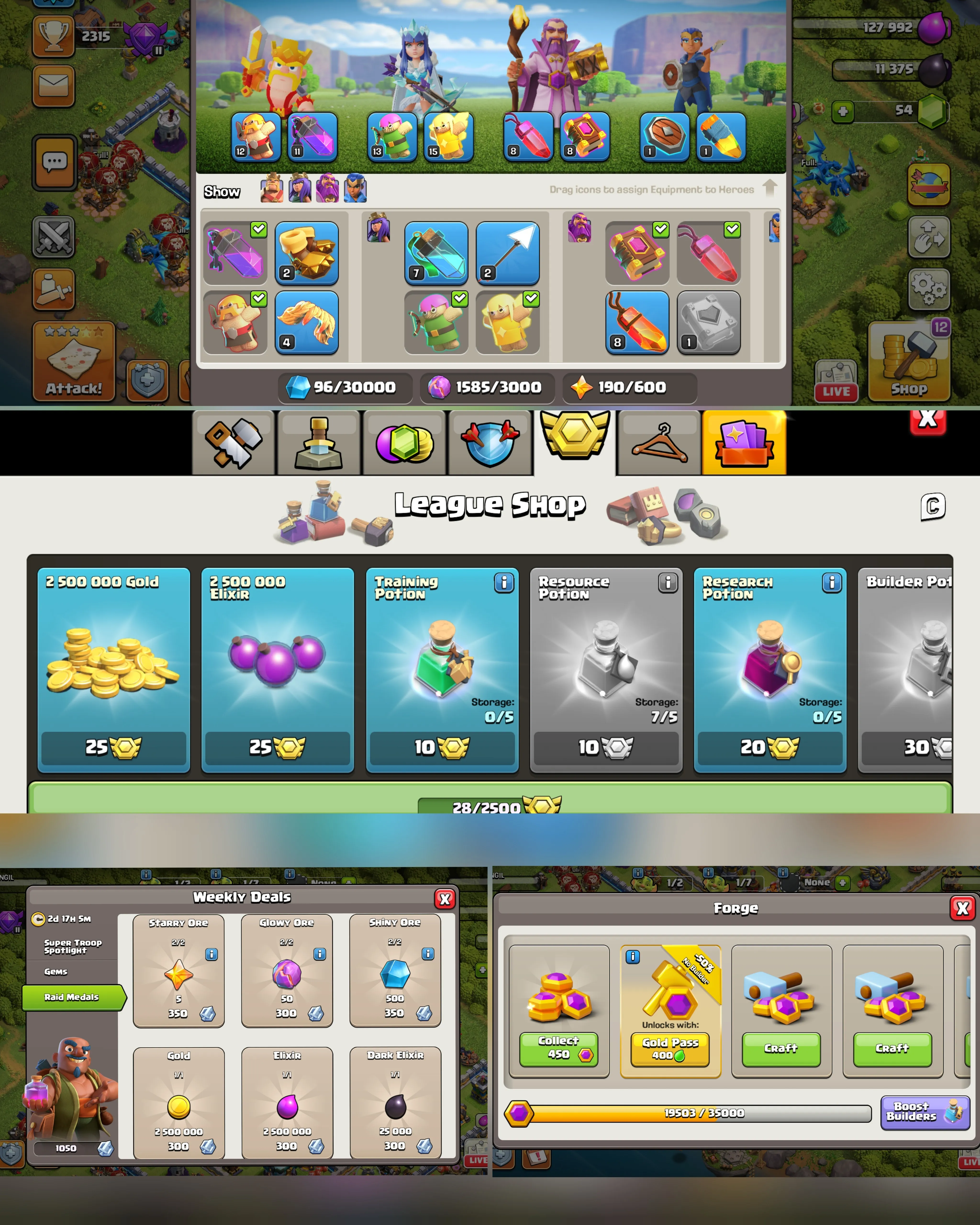 C036 TH13 - XP132 - 40 GEMS - CN 0 GEMS - BK52 SKIN SUPER SQUAD KING - AQ60 SKIN ICE QUEEN - GW28 - RC1 - BM24 - BC25