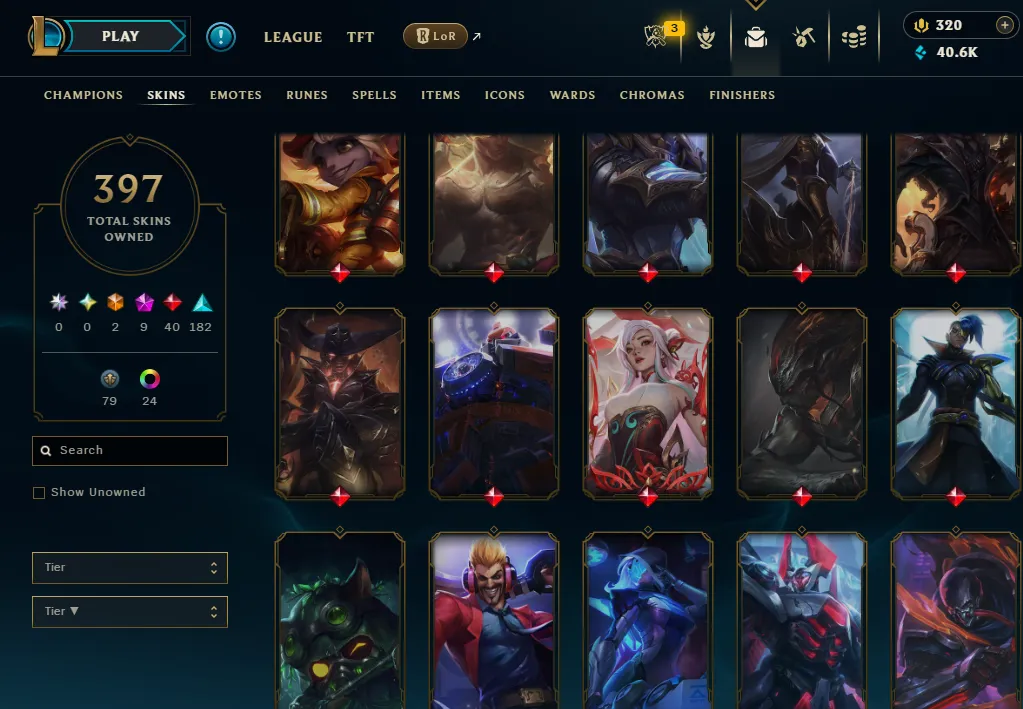 👑(EUW) UNRANKED ( HIGH ELO ) 🚀397 SKIN