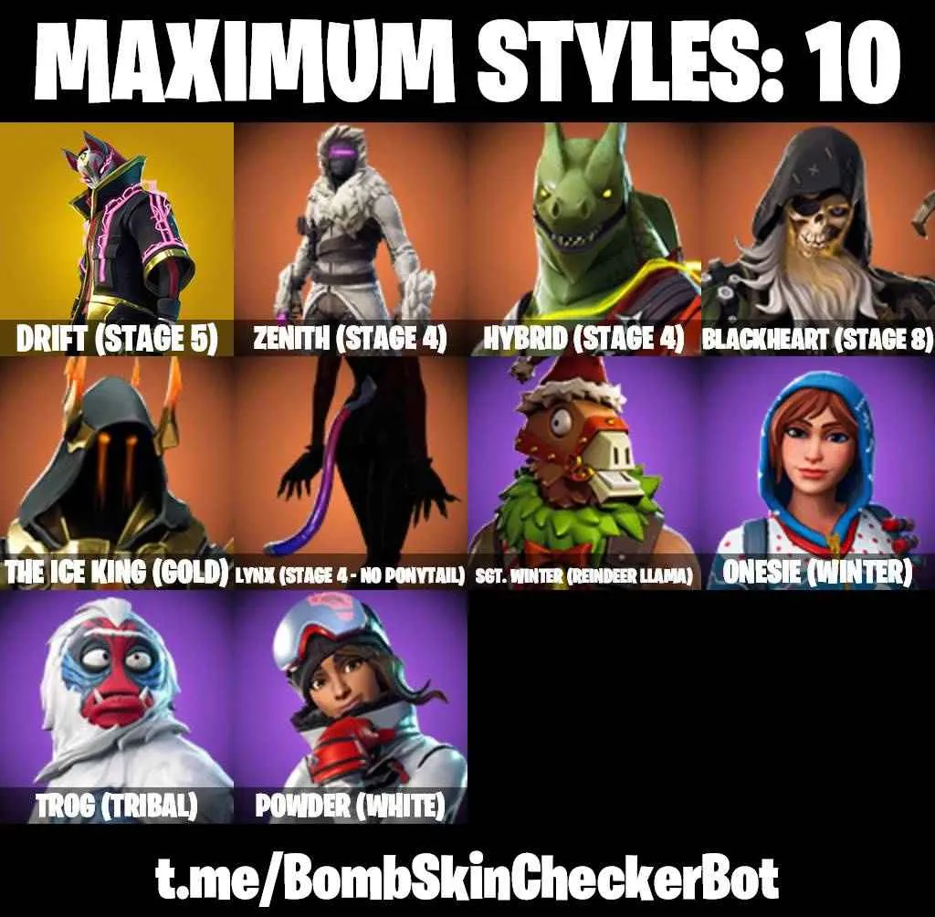 ❤️50 SKINS❤️TAKE THE L❤️CRAZYBOY❤️ORANGE JUSTICE❤️OMEGA❤️ZOEY❤️MAYA❤️ONESIE(MAX)❤️ROOK❤️AGENT PEELY❤️DRIFT(STAGE 5)❤️LYNX(STAGE 4)ZENITH(STAGE 4)❤️CAN PLAY ON PSN❤️XBOX❤️PC❤️NINTENDO❤️MOBILE❤️0 VBUCKS❤️FULL EMAIL ACCESS❤️