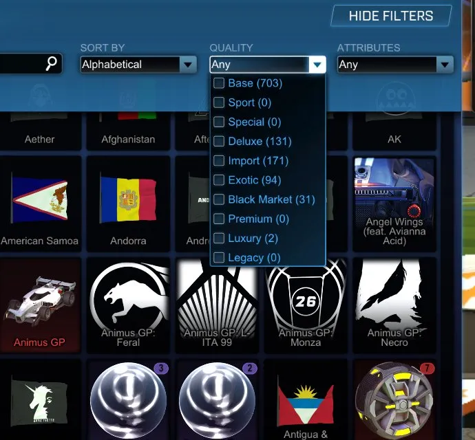 STOCK778 //Fennec, Dominus, Titanium White X-Devil, Painted Venom & Road Hog, 30+ Black Markets, 90+ Exotic (K)