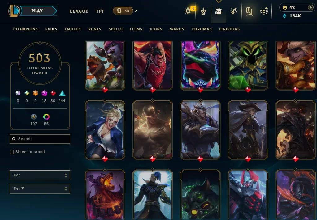 👑(EUW) UNRANKED (SUPER HIGH ELO) 🚀503 SKIN