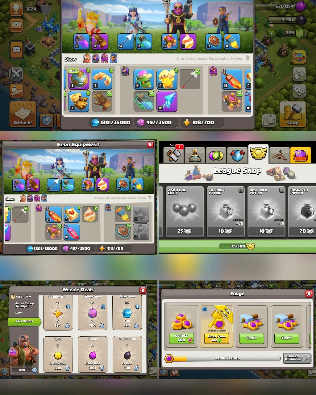 C054 TH13 PIXEL SCENERY - XP157 - 869 GEMS - CN 0 GEMS - BK52 SKIN2 GG14 SB1 - AQ62 SKIN ICE QUEEN FA12 - GW32 SKIN PARTY WARDEN