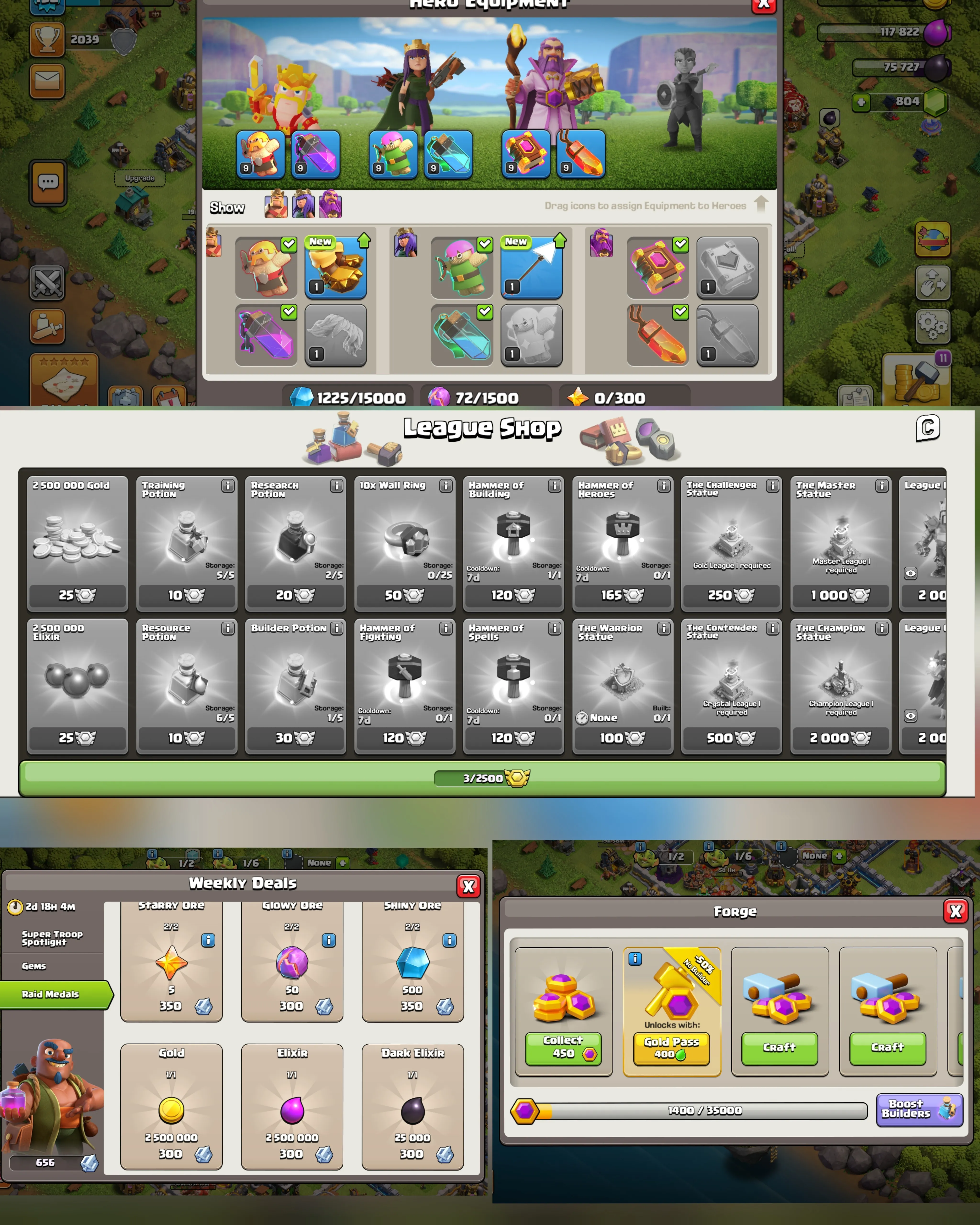 C035 TH12 - XP132 - 790 GEMS - CN 0 GEMS - BK54 SKIN SUPER SQUAD KING - AQ58 - GW26 - BM6