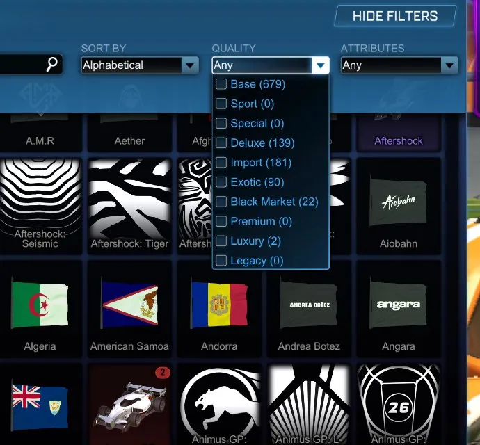 STOCK774 //Fennec & Dominus Mainframe, Dueling Dragons, 20+ Black Market Decals, Painted Cars & Wheels (K)