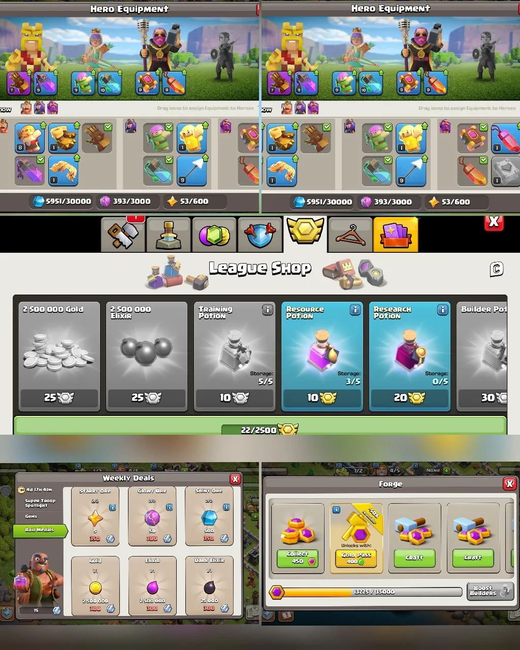 C059 TH12 - XP155 - 325 GEMS - CN 1000 GEMS - BK49 SKIN PIXEL KING GG7 - AQ62 SKIN4 - GW29 SKIN PARTY WARDEN - BM8