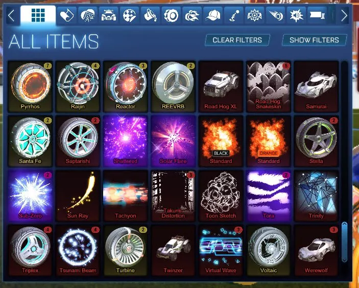 STOCK466 //Fennec, Black Standart, 170 Chests, 61 Exotic Drop, 115 Import Drop, 40+ Car Bodies, Multiple Painted Boosts (K)