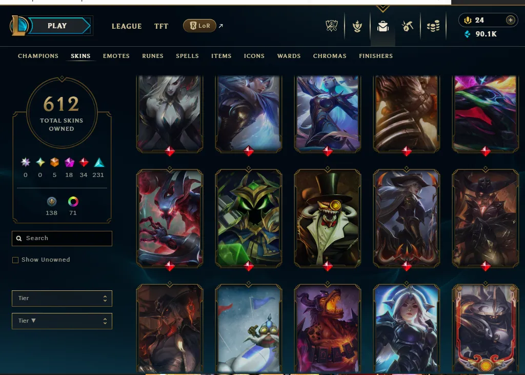 👑(EUW) PLATINUM III 51LP (SUPER HIGH ELO) 🚀612 SKIN