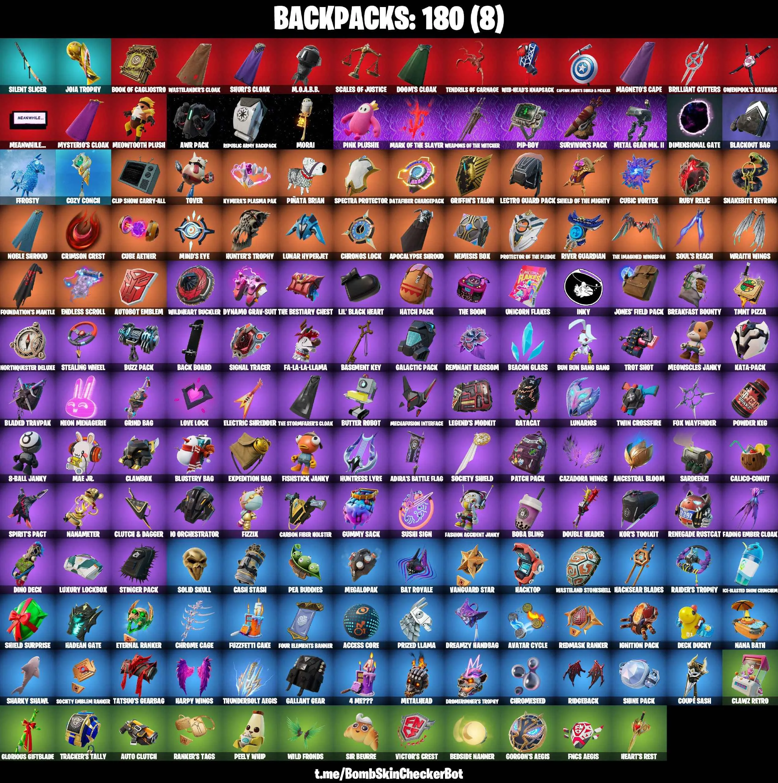 ❤️152 SKINS❤️GET GRIDDY❤️GOLDEN LARA CROFT❤️FULL BESKAR MANDALORIAN❤️RACHEL ROTH❤️GILDED SPIDER-MAN❤️SPIDER-GWEN❤️CLONE TROOPER❤️AHSOKA TANO❤️PREADATOR❤️EREN JAEGER❤️ERA(MAX)❤️MYSTICA(MAX)❤️MARIPOSA❤️CHARLOTTE❤️KOR❤️TSUKI 2.0❤️ARTEMIS❤️HELSIE❤️EVIE❤️