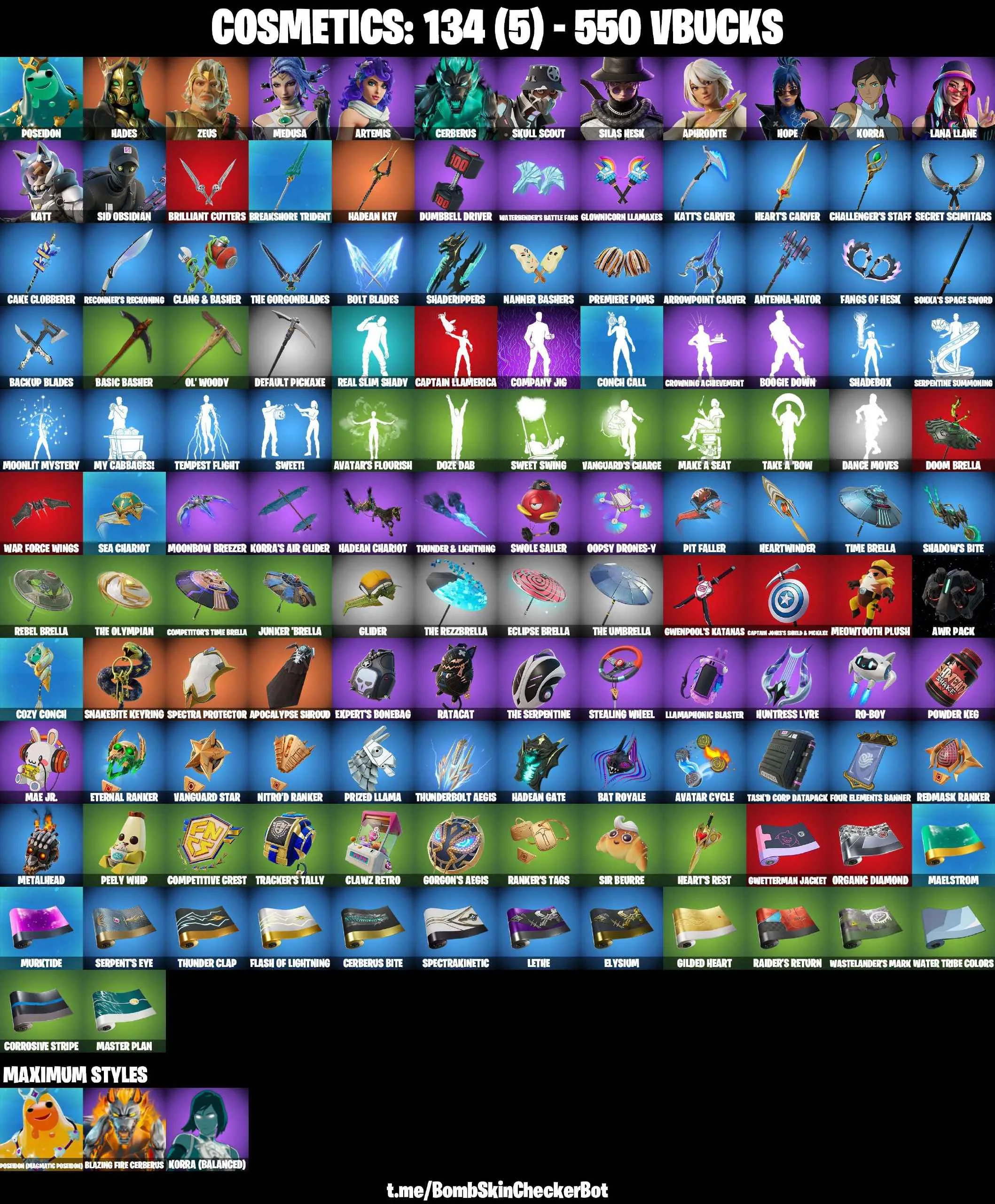 ❤️14 SKINS❤️ARTEMIS❤️HOPE❤️MEDUSA❤️APHRODITE❤️ZEUS❤️HADES❤️LANA LLANE❤️REAL SLIM SHADY❤️PEELY WHIP❤️CAN PLAY ON PSN❤️XBOX❤️PC❤️NINTENDO❤️MOBILE❤️550 VBUCKS❤️FULL EMAIL ACCESS❤️