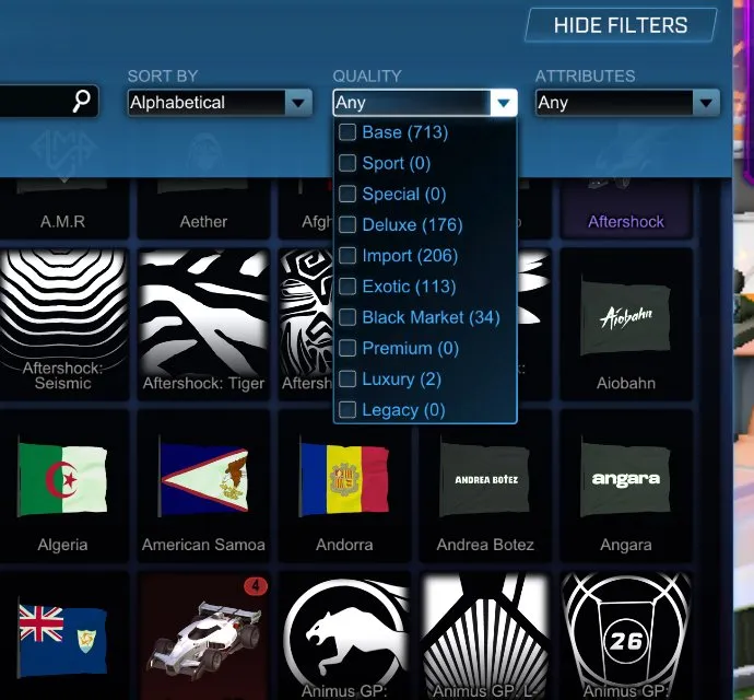 STOCK617 //ACC with Fennec, Anodized Pearl, 30+ Black Markets, Titanium White Dominus, Painted Venoms, Rare Decals and Wheels(K)