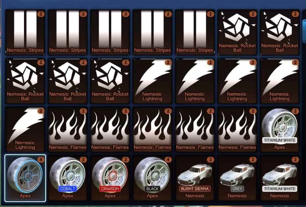 STOCK810 //TW Octane, Fennec, TW Apex, TW Tactical Nuke, Black Nuke, Mainframe, Hellfire, Sub-Zero, Fireworks (K)