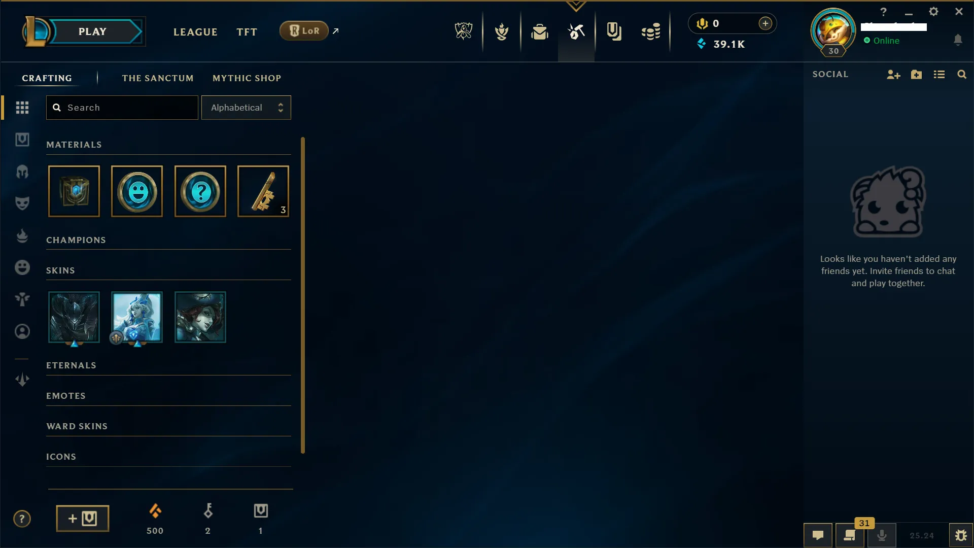 🌎 EUW 🏆 IRON 4 ❄️+39K  🔥+3 Skins Shard 🏆+ 20 Champions ✅️Unverified Email🚀instant delivery