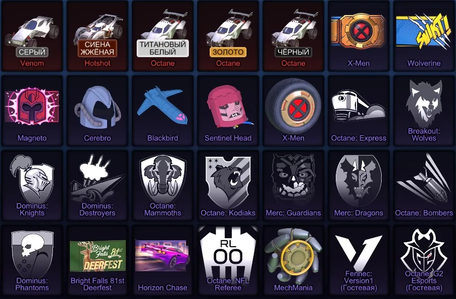 RL806 //4 Fennec, 3 Aston Martin, BM, Reaper, Level 423, Battle Bus, Porsche 911, Octane, Black and Titanium White items (K)
