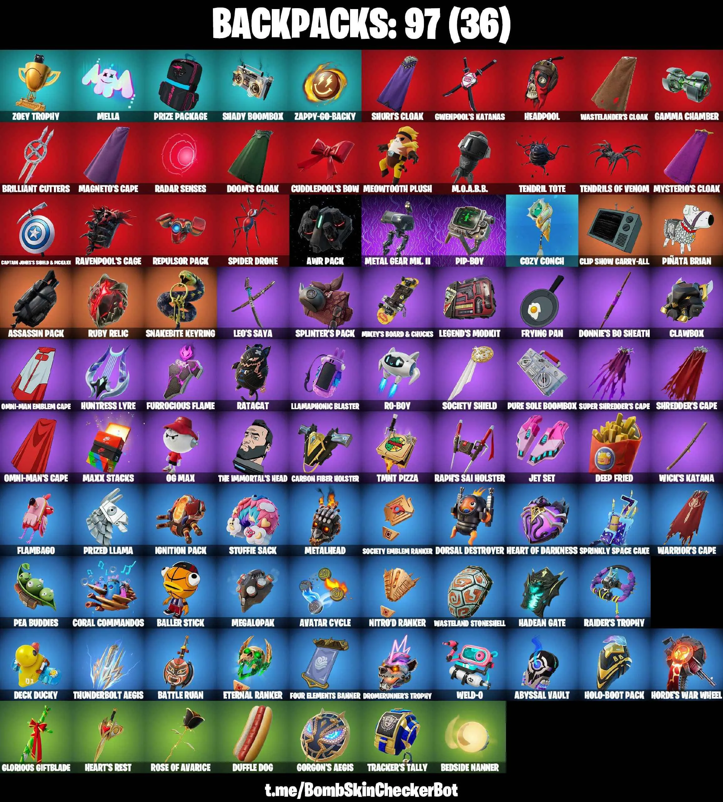 ❤️78 SKINS❤️GET GRIDDY❤️JOHN WICK❤️VENOM❤️RAVENPOOL❤️CUDDLEPOOL❤️SPIDER-MAN ZERO❤️ARTEMIS❤️HOPE❤️MEDUSA❤️HOPE❤️NISHA❤️PEELVERINE(MAX)❤️CAN PLAY ON PSN❤️XBOX❤️PC❤️NINTENDO❤️MOBILE❤️600 VBUCKS❤️FULL EMAIL ACCESS❤️