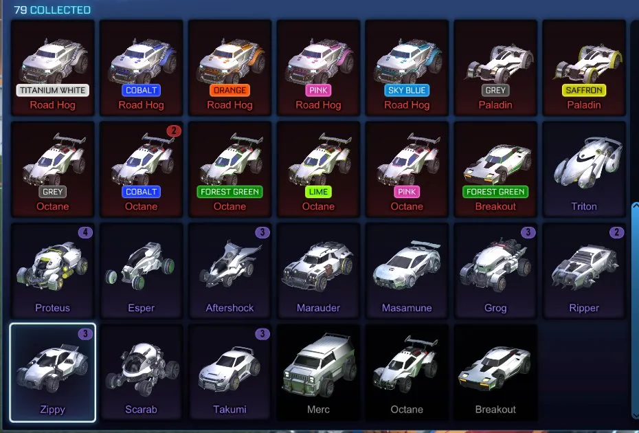 STOCK683 //ACC with Fennec, Scarab, Anodized Pearl, Titanium White Road Hog, Cobalt Octane, Forest Green Octane (K)