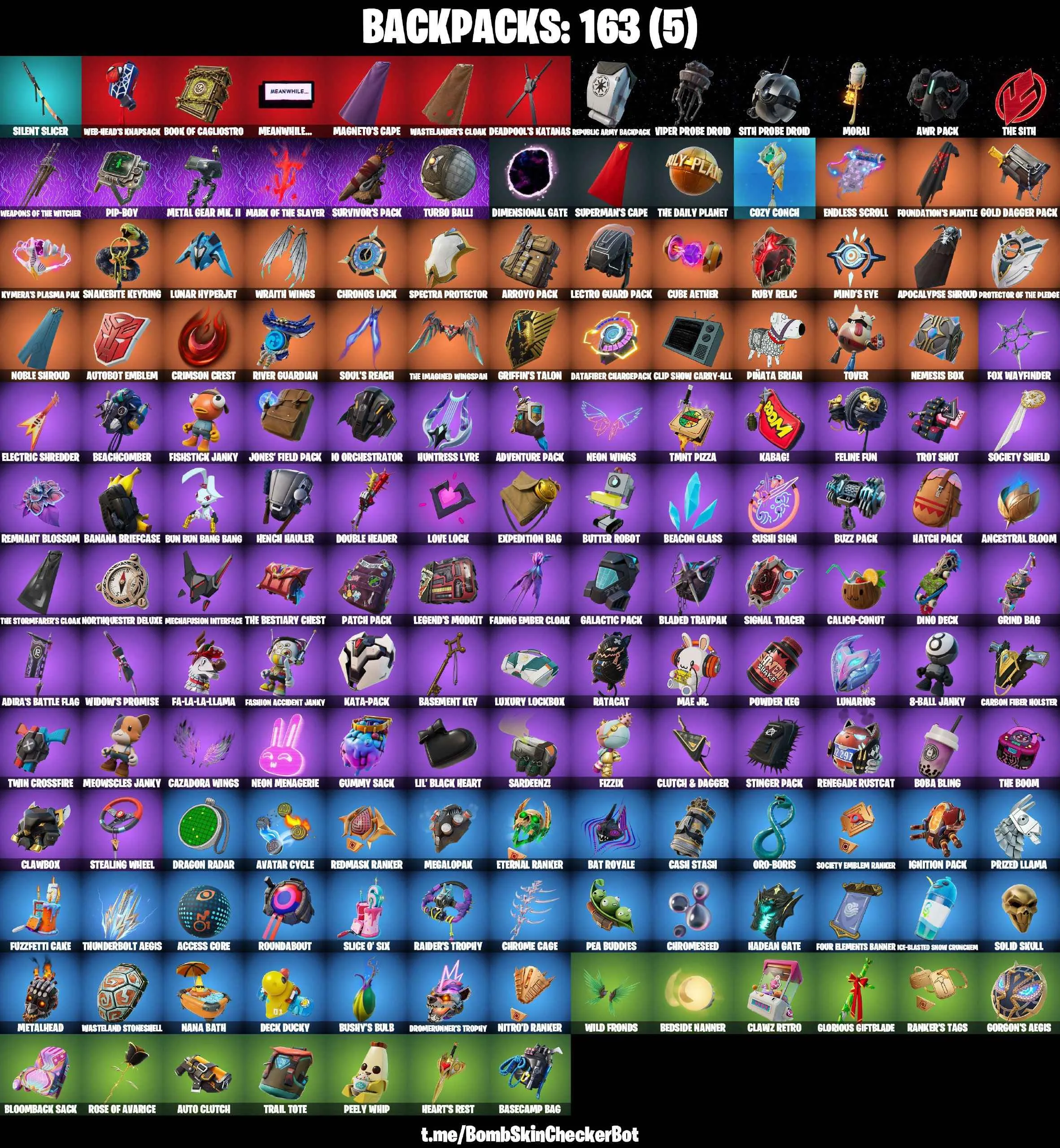 ❤️131 SKINS❤️LARA CROFT❤️GOLDEN MIDAS❤️CLONE TROOPER❤️AHSOKA TANO❤️CORUSCANT GUARD❤️DARTH VADER❤️AHSOKAS CLONE TROOPER❤️WOLF PACK TROOPER❤️DARTH MAUL❤️SPIDER-MAN❤️SPIDER-GWEN STACY❤️CLARK KENT(SUPERMAN)❤️MYSTICA(MAX)❤️HELSIE(MAX)❤️EVIE(MAX)❤️
