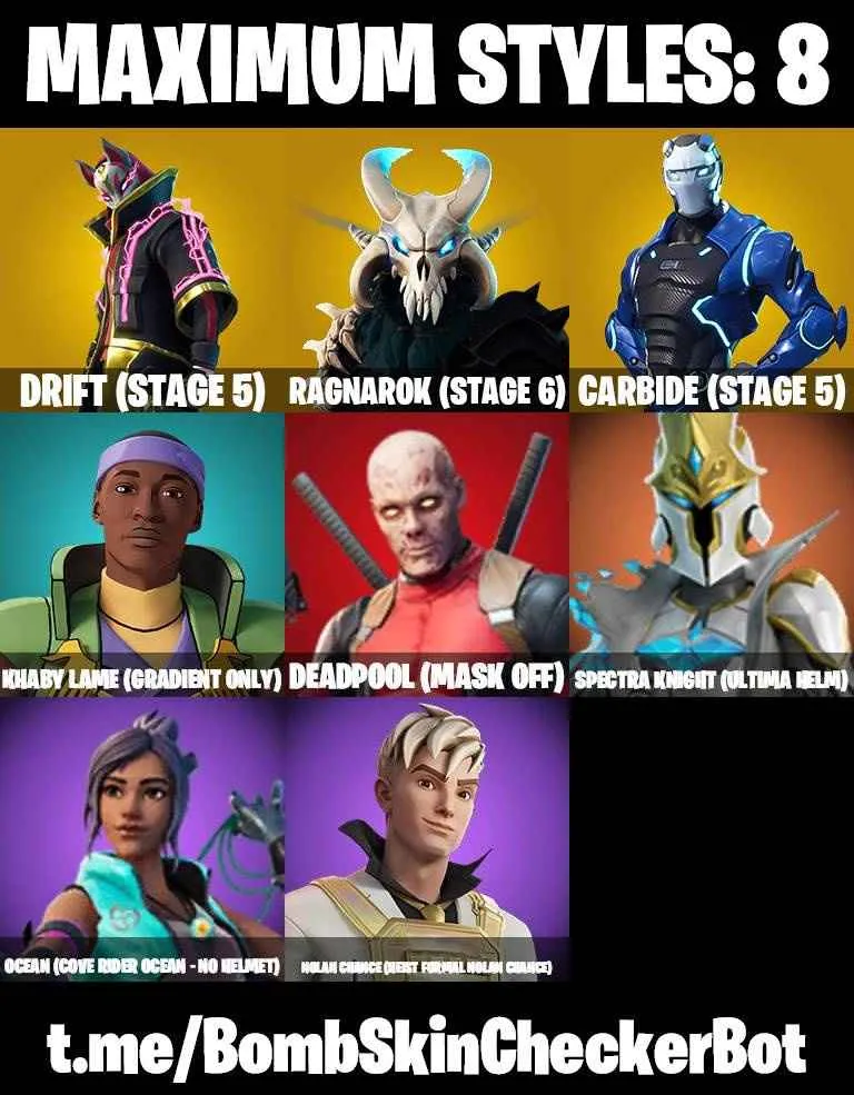 ❤️49 SKINS❤️TAKE THE L❤️THE REAPER❤️ELITE AGENT❤️SKULL TROOPER❤️OMEGA❤️ORANGE JUSTICE❤️MAYA❤️ZOEY❤️ROOK❤️AGENT PEELY❤️DRIFT(STAGE 5)❤️RAGNAROK(STAGE 6)❤️CARBIDE(STAGE 5)❤️CRYSTAL❤️RUST BUCKET❤️SNOWFLAKE❤️CAN PLAY ON PSN❤️XBOX❤️PC❤️NINTENDO❤️MOBILE❤️