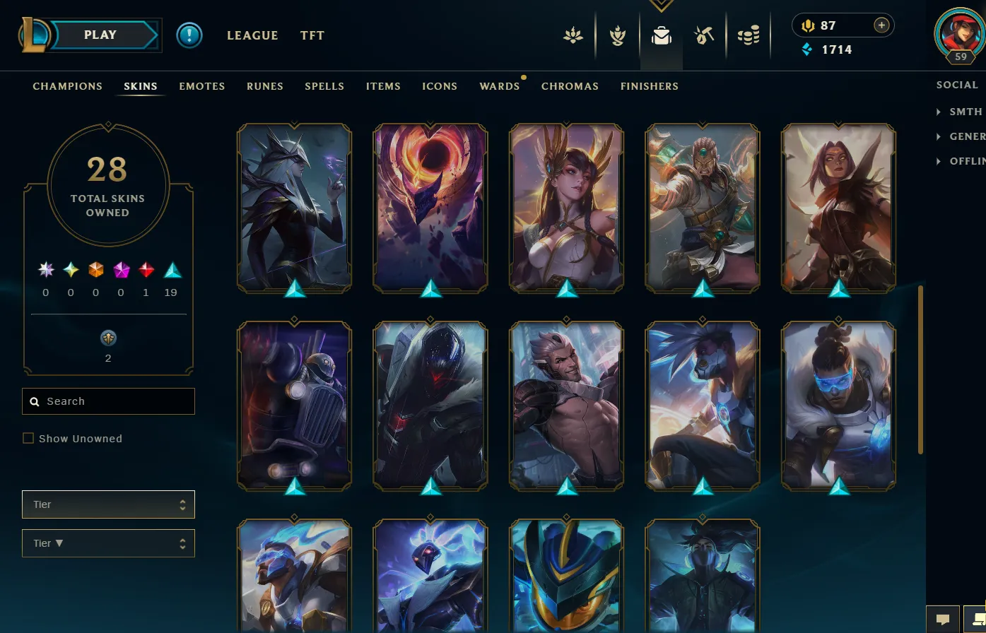🏆 Mena  League of legends + Eu Valorant Account ✨Amazing skins  🔥 High Level⌛27 Agent + 57 Champ 🏆 28 skin in Leag + 15 skin in valo  🚀 Full Recovery Info ✅
