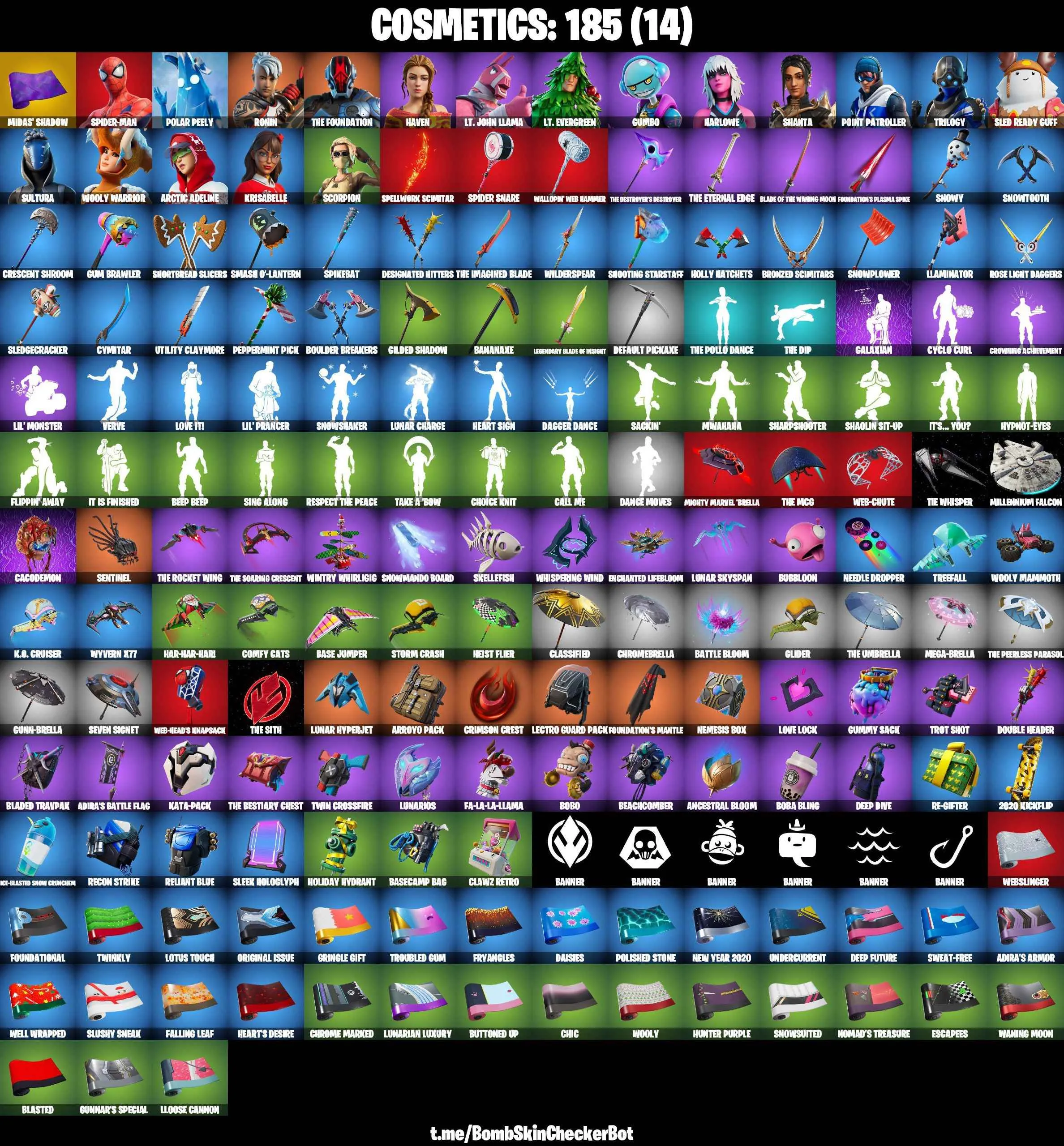 ❤️18 SKINS❤️SPIDER-MAN❤️HARLOWE❤️HAVEN❤️ARCTIC ADELINE❤️SCORPION❤️PEPPERMINT PICK❤️CAN PLAY ON PSN❤️XBOX❤️PC❤️NINTENDO❤️MOBILE❤️50 VBUCKS❤️FULL EMAIL ACCESS❤️