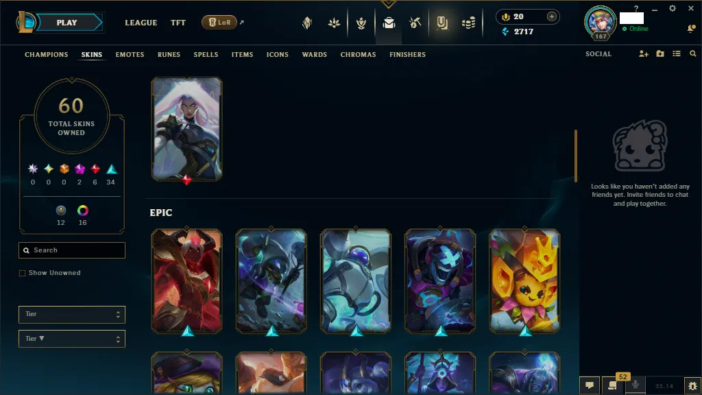 🏆 EUNE New Season⌛Unranked 🚀  level 167⌛+105 Champ 💯+60 SKIN 🏆 Recovery Info ✅ 