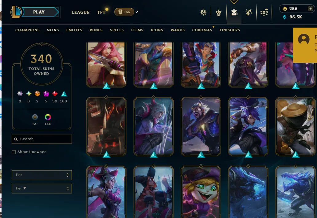 👑(NA) EMEARLD(SOLQ+FLEX) 🚀340 SKIN⚡96.3K BE