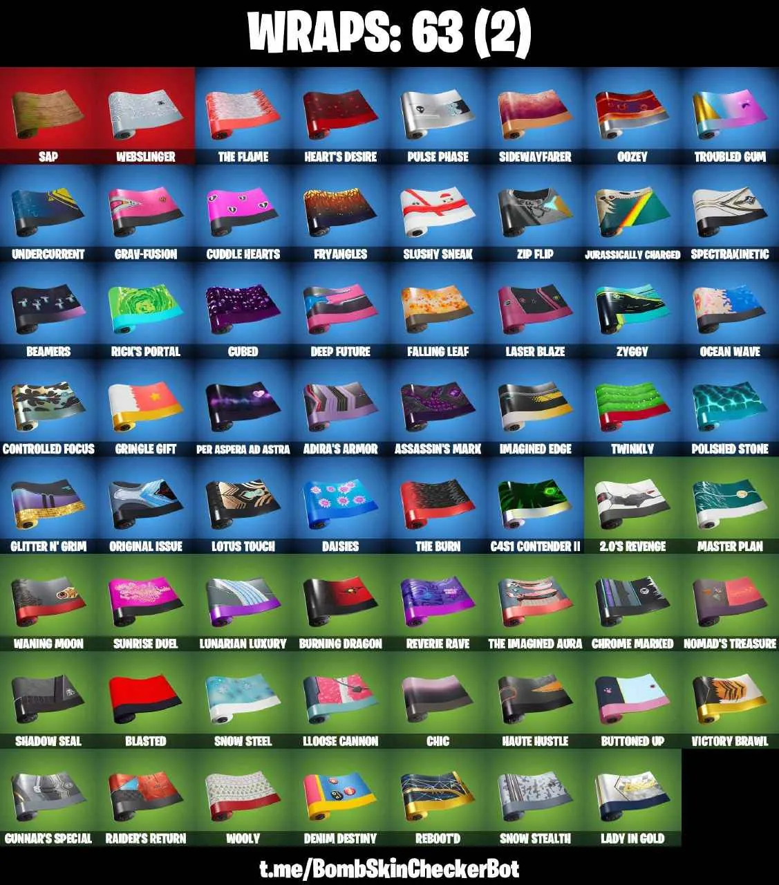 ❤️91 SKINS❤️TAKE THE L❤️MAKO❤️THE REAPER❤️ELITE AGENT❤️OMEGA❤️HAVOC❤️SUB COMMANDER❤️DYNAMO DANCER❤️GILDED SPIDER-MAN❤️ORANGE JUSTICE❤️STAR WAND❤️DUMMY❤️HUMAN BILL❤️TSUKI 2.0❤️ZOEY❤️ROOK❤️JULES❤️REVERIE❤️DRIFT(STAGE 5)❤️RAGNAROK(STAGE 6)❤️CARBIDE(STAGE 5)❤️