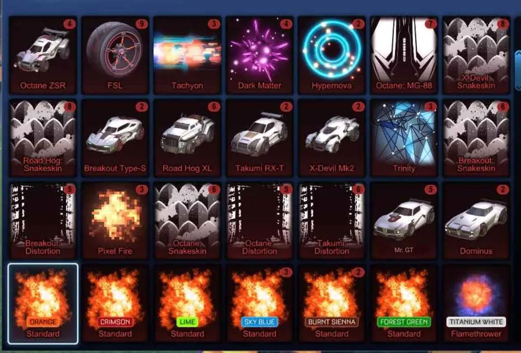 STOCK824 //Fennec, Titanium White Cars, 60+ Painted Bodies, 500+ Black Markets / Exotics (K)