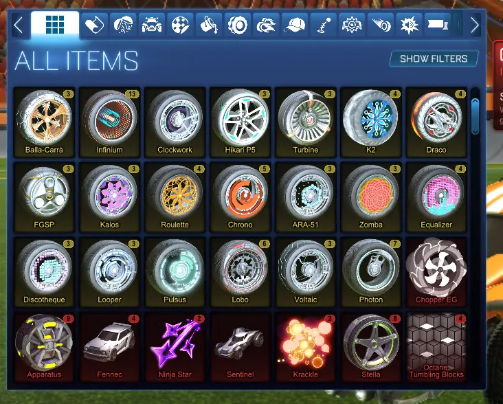 STOCK915 // Fennec Octane Blurred Night Octane ZSR 50+ Bodies 30+ Boosts 100+ Wheels All Items PC Level 1 (K)