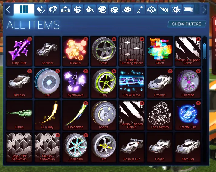 STOCK927 //Fennec Dominus Octane Breakout Centio 200+ Wheels Boosts Imports Exotics Bodies (K)