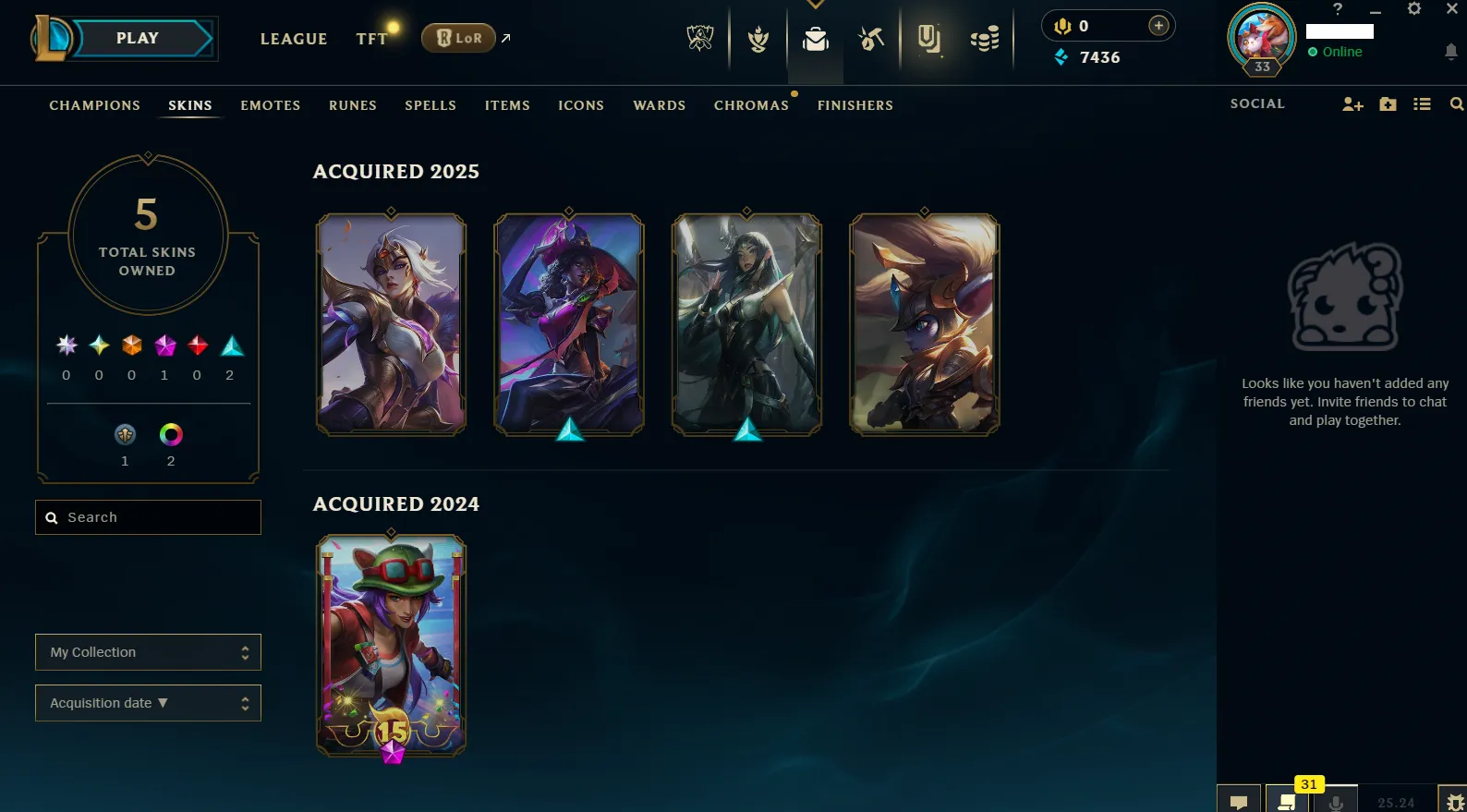 🌎NA 🔥S15⭐️Silver 4 🏆+60 Champion ☢️5 Skins (Owend) 3 Shards ☢️Honor 3 ✅Unverified Email🚀instant