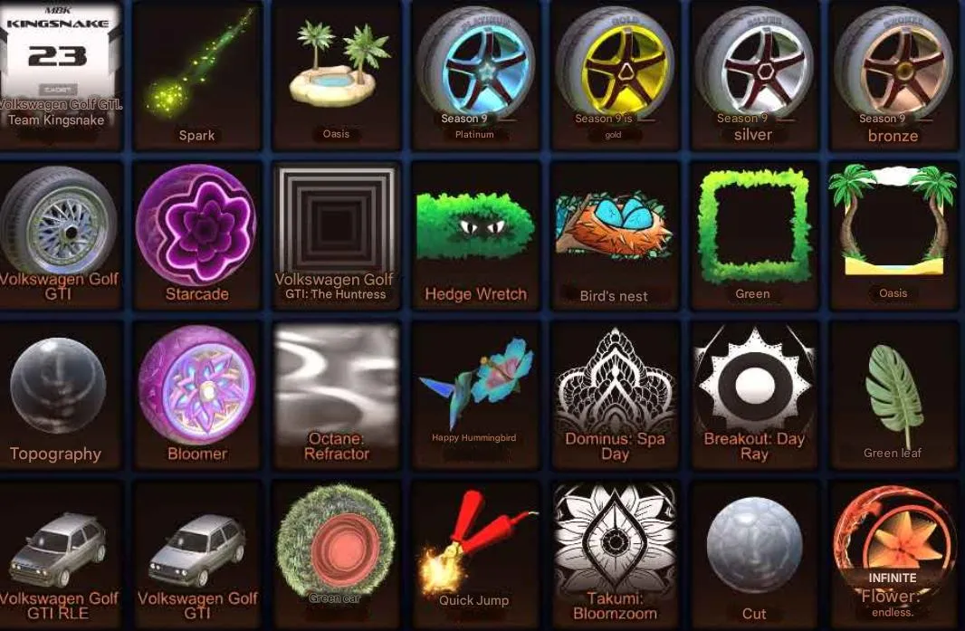 STOCK955 //Fennec Black, TW Dominus, TW Silvia, Volkswagen Golf, 8 Black Markets, Huge Miku & Star Wars Inventory, Level 458 (K)