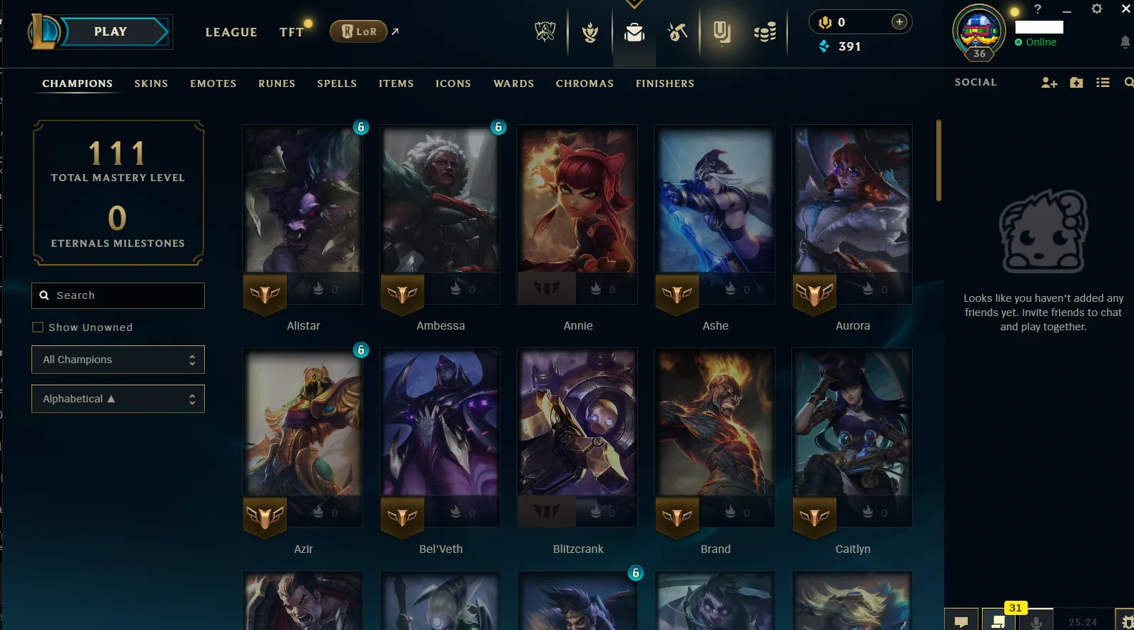 🌎NA 🔥S15⭐️Bronze 2 🏆68 Champion ☢️7 Skins (Owend) 🔥Honor 4 ✅Unverified Email🚀instant