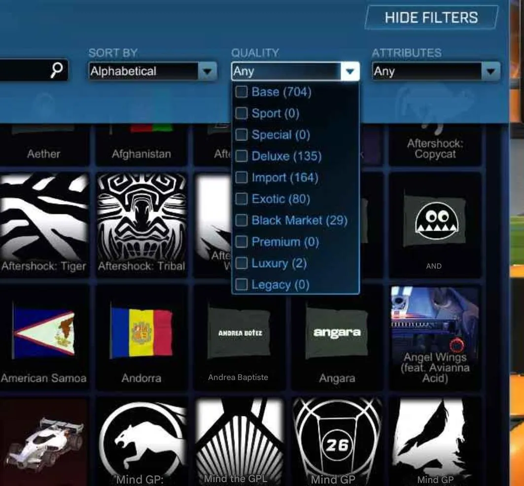 STOCK822 //Titanium White Octane Fennec 30+ Cars TW Standard Boost Black Market Goal Explosions (K)