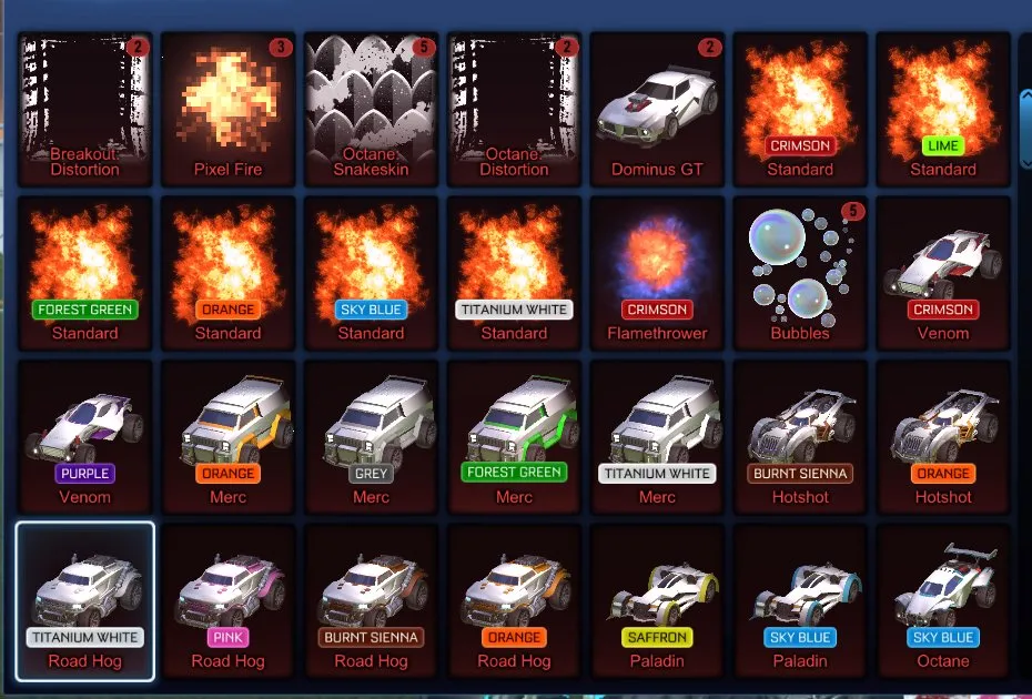 STOCK681 //TW Octane Fennec 130+ Exotic Drops Painted Cars Black Markets (K)