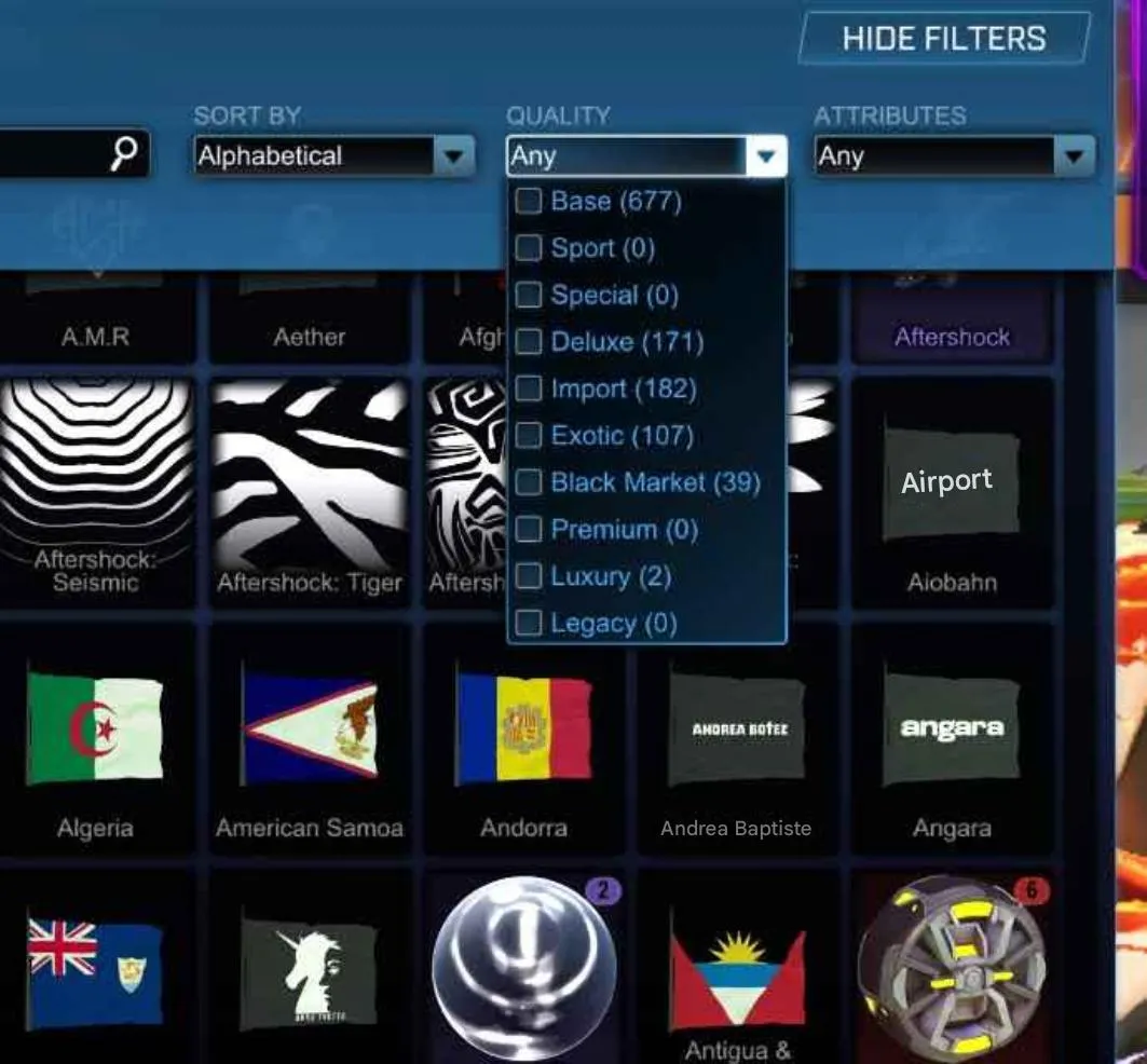 STOCK804 //Titanium White Road Hog, Dominus, Mantis, Painted Octanes, 300+ Black Markets / Exotics / Imports (K)