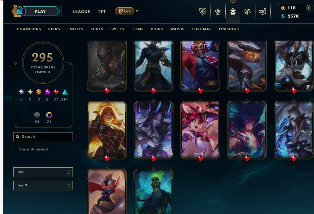 👑(EUW) SILVER III (100% WR, VERY HIGH ELO) 🚀295 SKIN