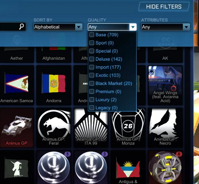 STOCK762 //Epic ACC with Fennec, 30+ Painted Cars, 20 Black Markets, Titanium White Standard, Reaper Wheels (K)